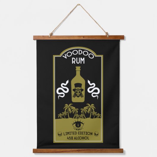 Caraïbische Voodoo Rum Hangend Wandkleed (Voorkant)