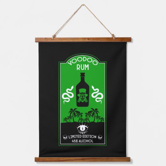 Caraïbische Voodoo Rum Hangend Wandkleed (Voorkant)