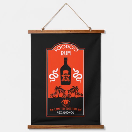 Caraïbische Voodoo Rum Hangend Wandkleed (Voorkant)