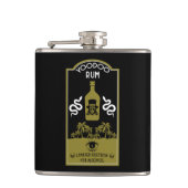 Caraïbische Voodoo Rum Heupfles (Voorkant)