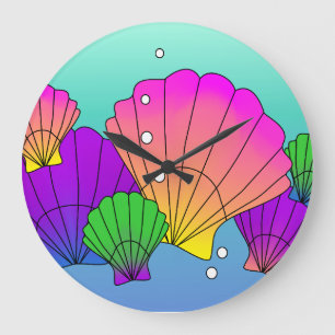 Caraïbische zeeschelpen met bubbels grote klok