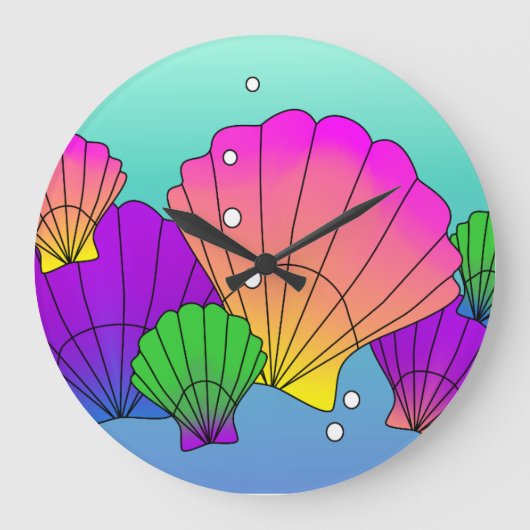 Caraïbische zeeschelpen met bubbels grote klok (Voorkant)