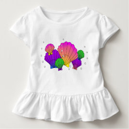 Caraïbische zeeschelpen met bubbels t-shirt
