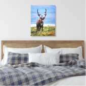 Caraïre of rendier | Nationaal park Denali, Alaska Canvas Afdruk (Insitu (Slaapkamer))