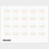Caramal Apple slush SLIME logo Ronde Sticker (Vel)