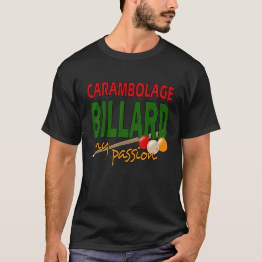 Carambolage Billiard Club Sport T-shirt (Voorkant)