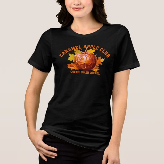 Caramel Appel Club Tri-Blend Shirt (Voorkant)