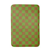 Caramel appel geruit bord patroon badmat (Voorkant Verticaal)