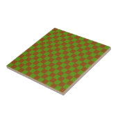 Caramel appel geruit bordpatroon tegeltje (Zijkant)
