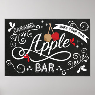 Caramel Apple Bar-teken Poster