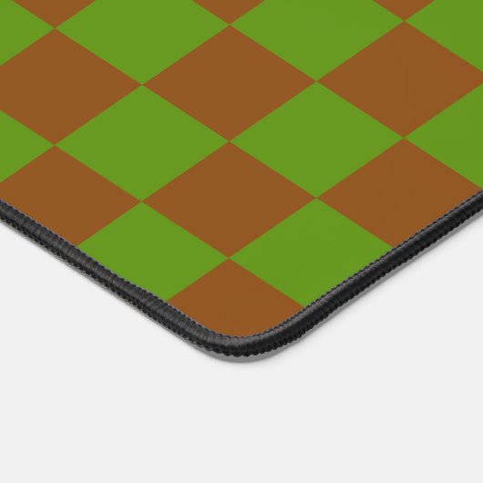 Caramel apple checkered board pattern bureaumat (Hoek)