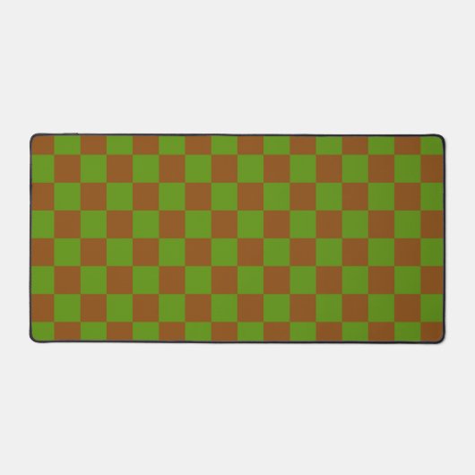 Caramel apple checkered board pattern bureaumat (Voorkant)