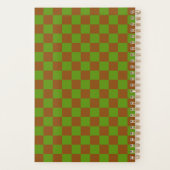 Caramel apple checkered board pattern planner (Achterkant)