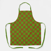 Caramel apple checkered board pattern schort (Voorkant)