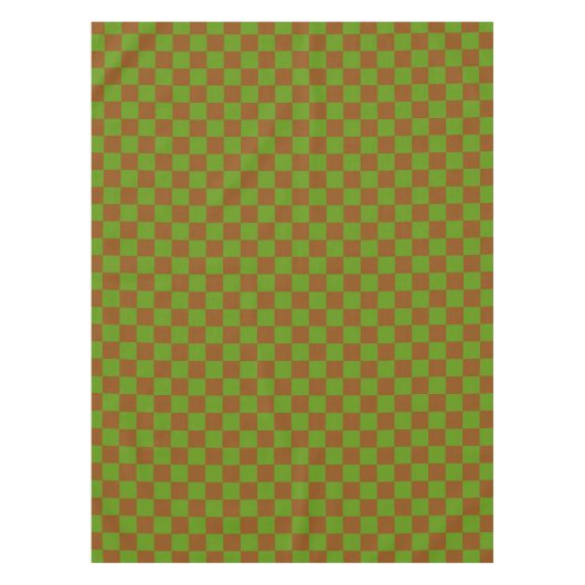Caramel apple checkered board pattern tafelkleed (Voorkant)