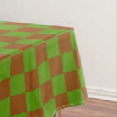 Caramel apple checkered board pattern tafelkleed (Voorbeeld)