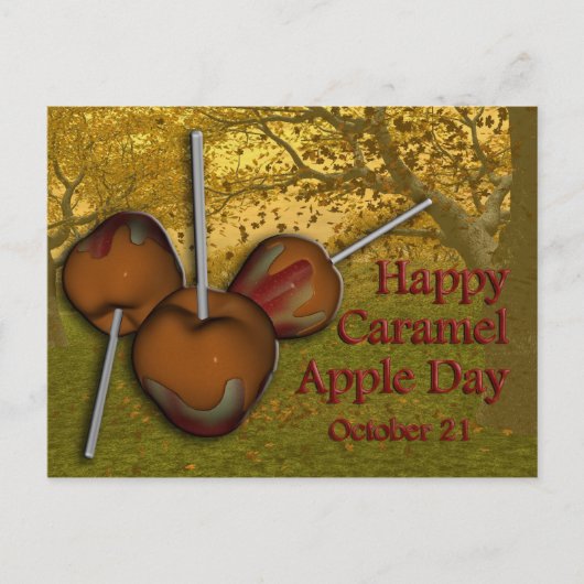 Caramel Apple Day Briefkaart 21 oktober (Voorkant)
