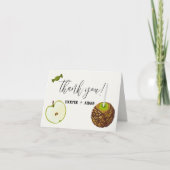 Caramel Apple - Groen Baby shower - Hartelijk dank Bedankkaart (Voorkant)