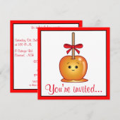 Caramel Apple met een verjaardagsfeestje van Bow Kaart (Voorkant / Achterkant)