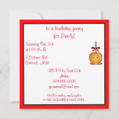 Caramel Apple met een verjaardagsfeestje van Bow Kaart (Achterkant)