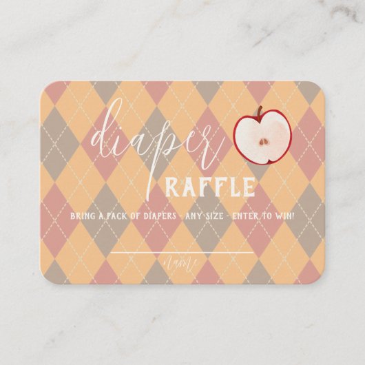 Caramel Apple - Raffle Raffle Raffle Red Baby Plaatskaartje (Voorkant)
