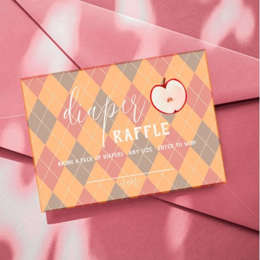 Caramel Apple - Raffle Raffle Raffle Red Baby Plaatskaartje