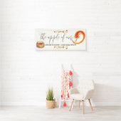 Caramel Apple Red Baby shower Welkom vinylbanner Spandoek (Insitu)