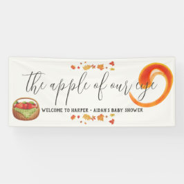 Caramel Apple Red Baby shower Welkom vinylbanner Spandoek