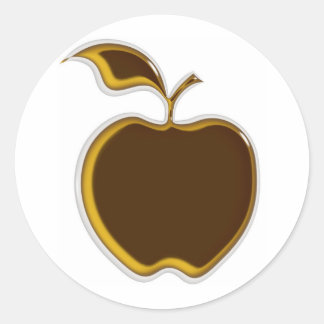 Caramel Apple Stickers..! Ronde Sticker