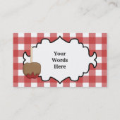 Caramel Apple voegt woorden visitekaartje toe (Achterkant)