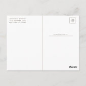 Caramel Beige Romantic geborsteld Lijst sparen de  Briefkaart (Achterkant)