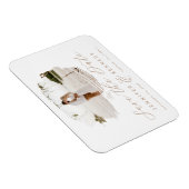 Caramel Beige Romantic geborsteld Lijst sparen de  Magneet (Rechterzijde)