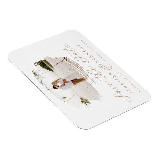 Caramel Beige Romantic geborsteld Lijst sparen de Magneet (Rechterzijde)