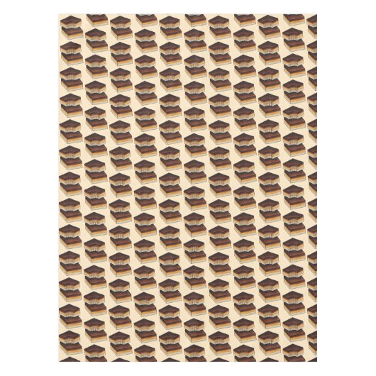 Caramel British Traybake Tafelkleed (Voorkant)