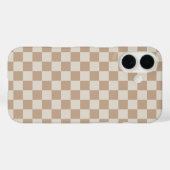 Caramel Brown geruit bruin karamel patroon Case-Mate iPhone Case (Achterkant (horizontaal))