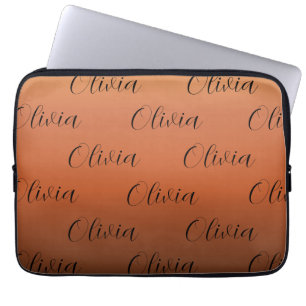 Caramel bruine Grint Laptop Sleeve