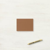 Caramel Cafe Solid Color Post-it® Notes (Op bureau)