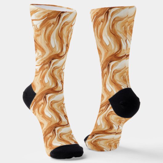 Caramel Candy Krullen Sokken (Gebogen)