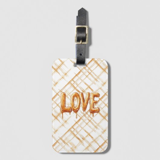 Caramel Candy Love Bagagelabel (Voorkant (verticaal))