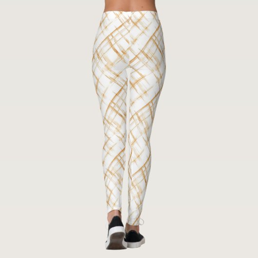 Caramel Candy Strepen Leggings (Achterkant)