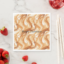Caramel Carmel Candy Krullen Kerstmis Servet