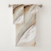 Caramel Coffee crème voor abstract gebruik Bad Handdoek (Insitu)