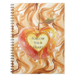Caramel Cream Heart Apple Notitieboek
