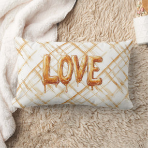 Caramel Cream Strepen Liefde Kussen