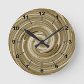 Caramel Cream Twist  Ronde Klok (Voorkant)