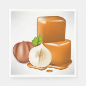 Caramel Cubes Paper Napkins Servet (Voorkant)