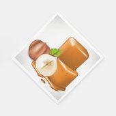 Caramel Cubes Paper Napkins Servet (Hoek)