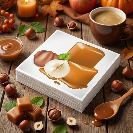 Caramel Cubes Paper Napkins Servet