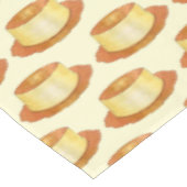 Caramel Custard Flan Spaanse voedseldessert Tafelkleed (Gekanteld)