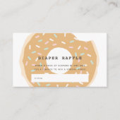 Caramel Donut Baby shower Luier Raffle Ticket Informatiekaartje (Voorkant)